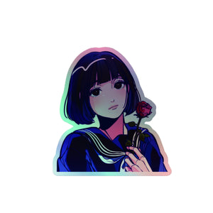 Rose Girl Holographic stickers